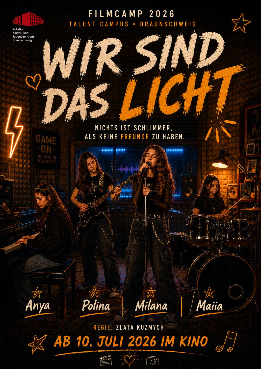 Постер фильма «Wir sind das Licht» — Filmcamp 2026