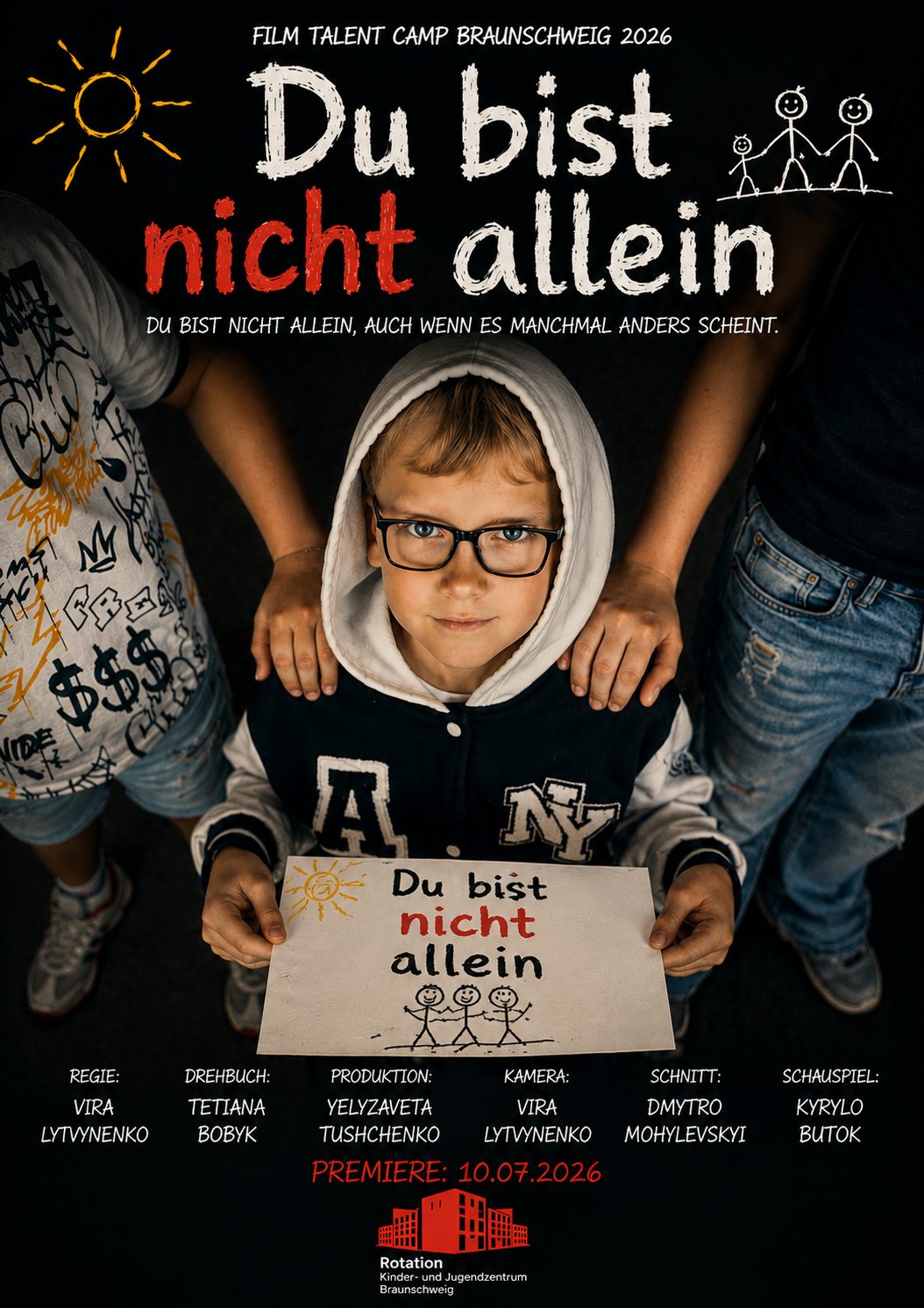 Постер фильма «Du bist nicht allein» — Filmcamp 2026